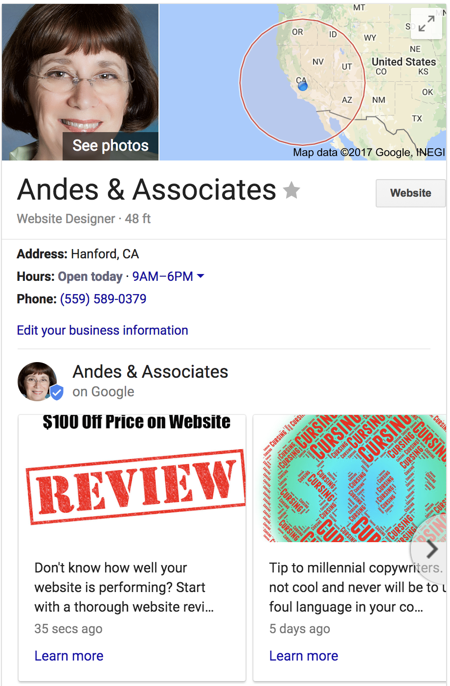 Using Google My Business Posts