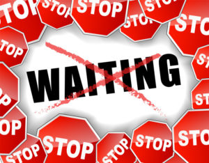 Stop Waiting Signage