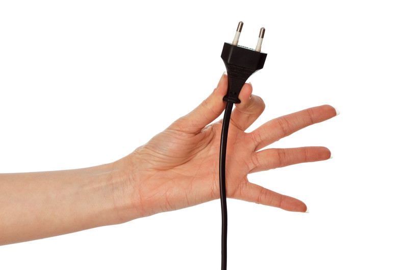 Hand with plug